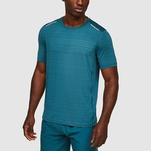 Fabricant de <span class=keywords><strong>vêtements</strong></span>, vente en gros de t-shirts pour hommes, 90% polyester, 10% élasthanne, t-shirts imprimés pour la gym et le fitness pour hommes - Product Image 1