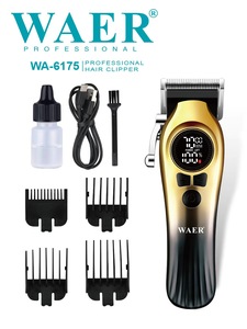 WAER - Nueva Cortadora de Pelo Eléctrica Inalámbrica Recargable por USB con 4 Velocidades, Pantalla LED, Longitud Ajustable y Agarre Cómodo - Product Image 2
