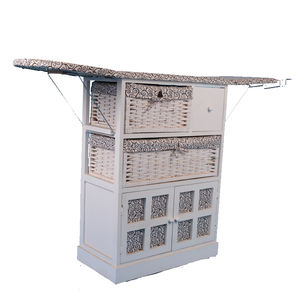 <span class=keywords><strong>Tabla</strong></span> Redonda <span class=keywords><strong>con</strong></span> cajones <span class=keywords><strong>de</strong></span> mimbre y estante para ropa - Product Image 1