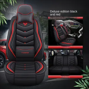 Araba klozet kapağı kapak araba koltuğu ile tam Set evrensel PVC deri araba koltuk minderi - Product Image 6