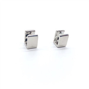 Geometric Square <b>Cuff</b> <b>Earrings</b> Copper Alloy Minimalist Wide Ear <b>Cuffs</b> Fashion Jewelry - Product Image 5
