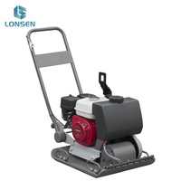 Compacteur à plaque vibrante Lonsen MP15 avec moteur à essence pour le compactage de barrages et de talus, moment de charge élevé