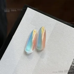 ผงโครเมี่ยมสีเขียวมิ้นท์ออโรร่า 1 กระปุก ผงกลิตเตอร์สีเขียวเมอร์เมด ผงโครเมี่ยมกระจกใสสำหรับตกแต่งเล็บ น้ำหนัก 0.3 กรัม - Product Image 6