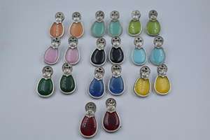 Nueva llegada última treanding hecho a mano de plata parecen pendientes de tuerca para niñas y mujeres - Product Image 6