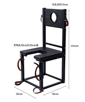 Ensemble complet de chaise de bondage en gros avec cadre métallique stable et sangles de fixation réglables pour jeux adultes