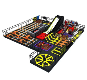 Leading Brilliant Indoor Playground Soft Play Equipment Set for Kids Commercial Children's Playground with <b>Trampoline</b> and Slide - Product Image 1