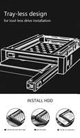 Unestech-carcasa interna hdd ST2522, 2,5 pulgadas, sata, hot swap