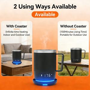 Mug auto-chauffant portable en gros, <span class=keywords><strong>batterie</strong></span> 5000 mAh, 18 oz, chauffe-café <span class=keywords><strong>rechargeable</strong></span>, mug de voyage auto-chauffant pour le bureau - Product Image 3