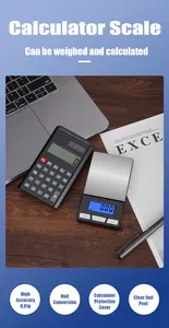 Digitale Mini Weegschaal 500G 0.01G Draagbaar Gewicht Machinepocket Calculator Schaal Draagbare Sieraden Gouden Schaal Met Rekenmachine