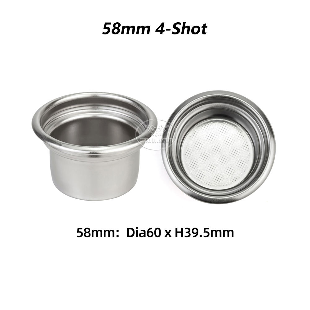 ช็อตสี่เท่าขนาด 58 มม. / 4 ถ้วย