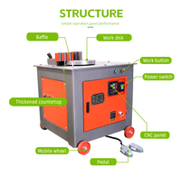 Machine à cintrer les barres d'acier portative automatique en acier inoxydable avec commande CNC, haute productivité pour la construction