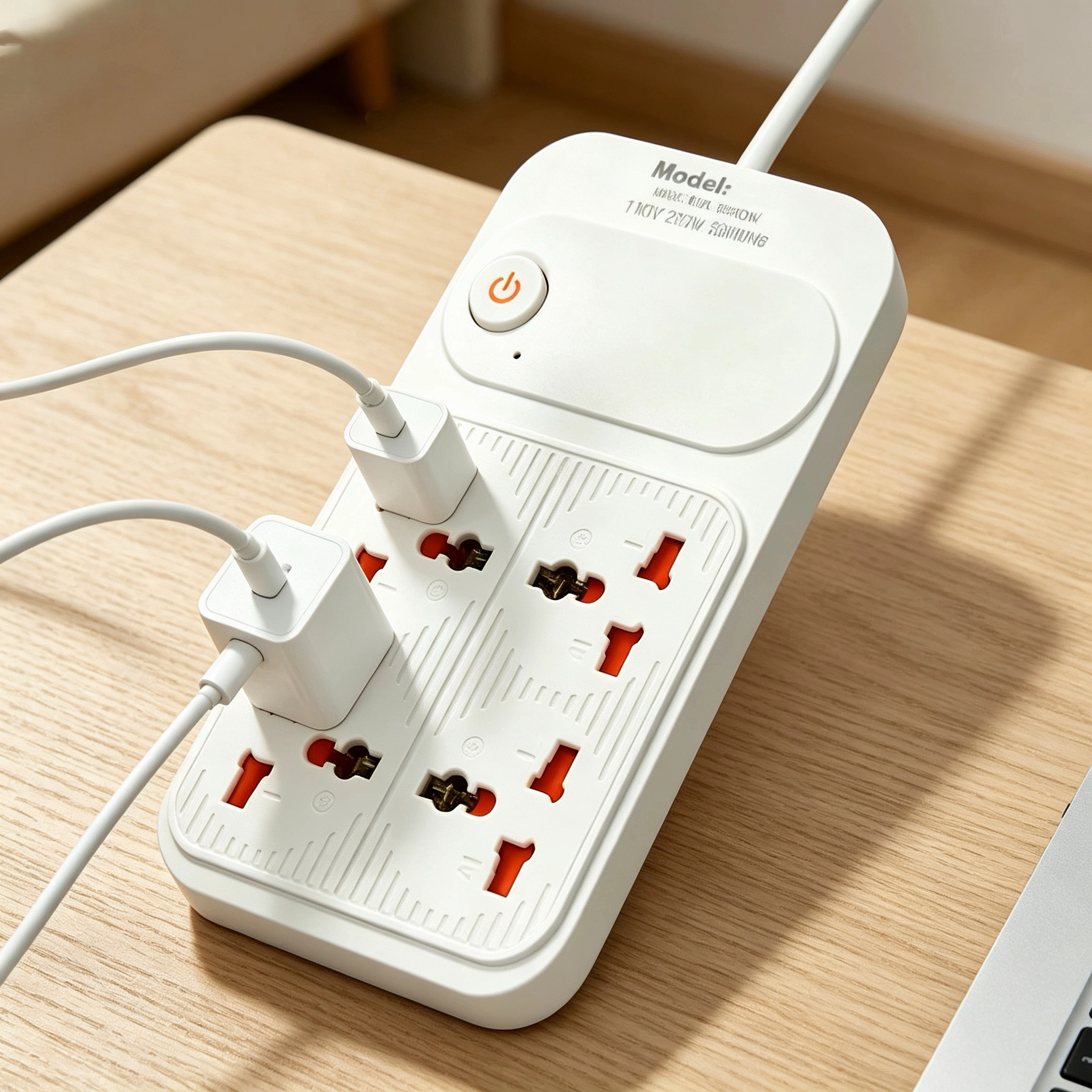Foreign Trade Universal Outlet With Switch 5Way Wall Socket Power Extender Wall Multi Plug · image 5