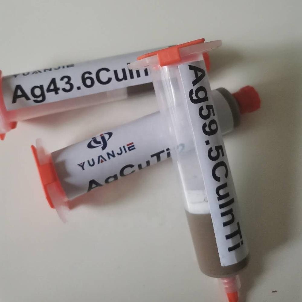 Active vacuum brazing AgCuTi Silver Copper Titanium Cubic Boron Nitride PCBN solder paste