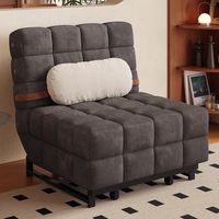 Nouveau canapé-lit convertible 2-en-1 inclinable pour petits espaces, mobilier de repos crème pour location, moderne, pliable et multifonctionnel
