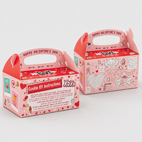 Boîte à pâtisserie personnalisée avec poignée en papier, emballage portable pour emporter, pour mousse au chocolat, cupcakes, desserts, biscuits