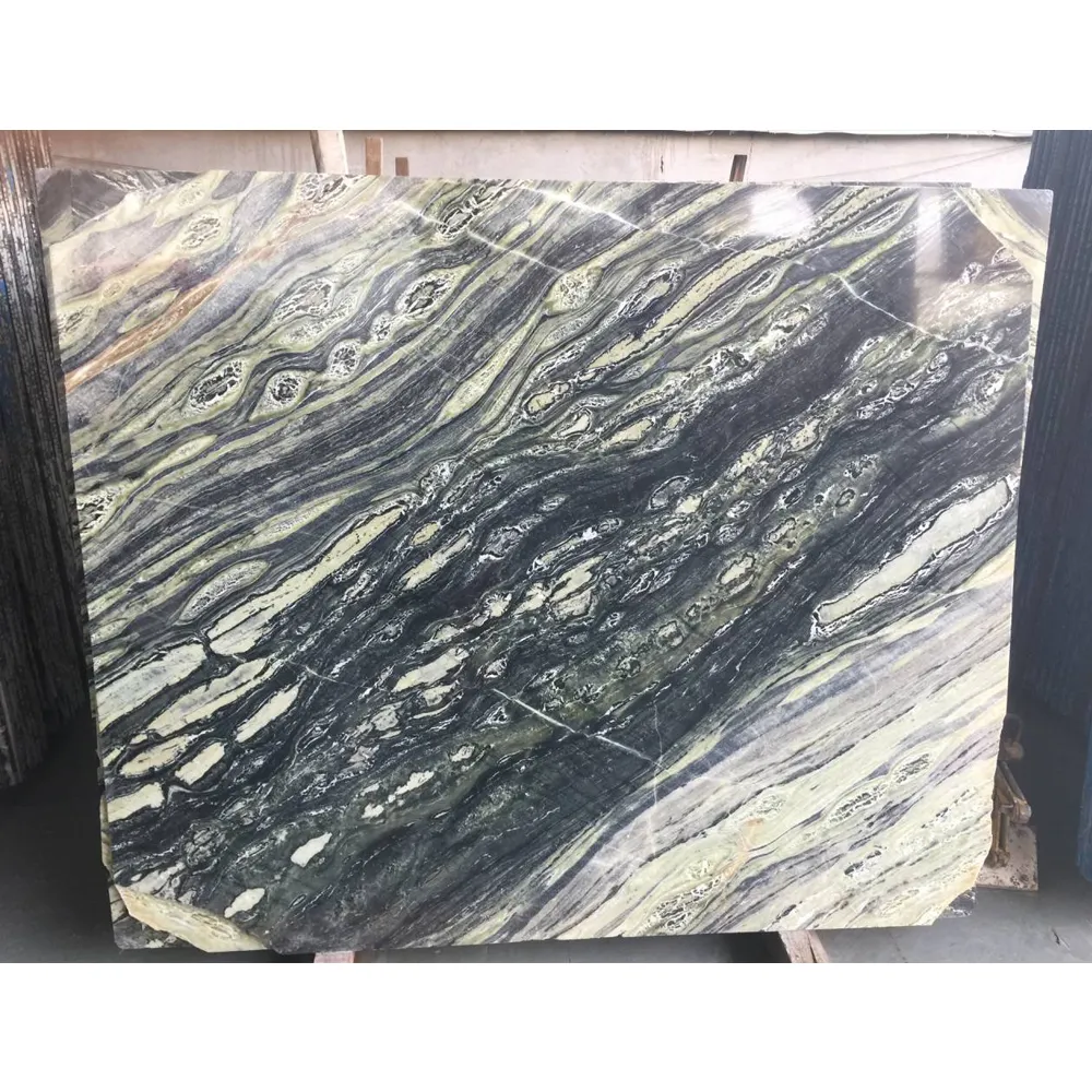 Bluestone TV wall panel blue onyx marble slabs with veins