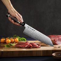Pisau Bunka Jepang Mewah XINZUO Baja Bubuk Damascus ZDP189 Gagang Resin Pisau Dapur Tajam untuk Koki Kustom