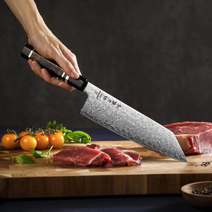 سكين بونكا ياباني فاخر من XINZUO مصنوع من مسحوق الفولاذ الدمشقي ZDP189 بمقبض من الراتنج، سكاكين شيف حادة مخصصة للمطبخ - Product Image 5