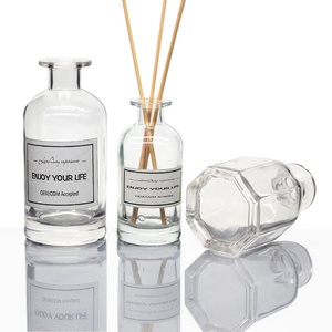 LANGXU flacone diffusore da 100ml con tappo in oro piatto con stoppino in polimero quadrato <span class=keywords><strong>e</strong></span> flacone profumato con Dropper da 150ml - Product Image 1