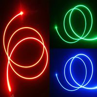 Câble à fibres optiques Ruiara RR-UC-01 à éclairage latéral uniforme, bande lumineuse latérale à fibres optiques, guide de lumière optique pour applications architecturales et automobiles