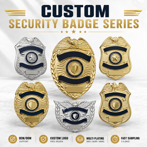 Pin de Seguridad Personalizado al por Mayor para Guardias de Seguridad, Insignia Metálica con Logotipo y Cartera - Product Image 5