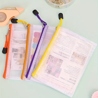 Pochette à fermeture éclair en PVC format Lettre avec crochet, translucide et étanche, pour documents A4 – Vente en gros usine