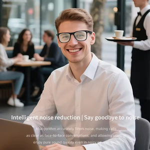 Unisex Hỗ Trợ 100 + Ngôn Ngữ Tai Nghe Không Dây AI Thông Minh Dịch Kính <span class=keywords><strong>Bluetooth</strong></span> Thông Minh Kính Với Từ Tính Sạc - Product Image 4