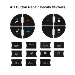 Pegatinas para Botones de Aire Acondicionado de Coche, Consola Central, PVC Autoadhesivo, Acabado Mate, Forma Personalizada, 20 Teclas, 19 Teclas, 31 Teclas, 21 Teclas, A4, A6, B6 - Product Image 3