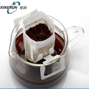 Customized printing Heat sealing hanging ear drip coffee filter non woven paper drip bag