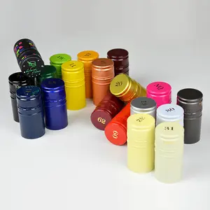 Different Color Metal Aluminum Screw Caps With Tinfoil Liner Cap For Wine Bottle