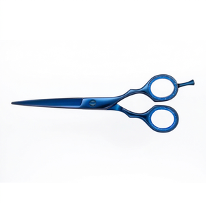 Tijeras de Peluquería Profesionales NEKACO para Diestros, de Acero Inoxidable, Ligeras, Color Azul - Product Image 1