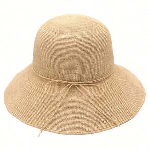 Nouveau Chapeau Bob de Pêcheur Été 2025 en Paille Fine Tressée à la Main, Protection Solaire, Bord Large, pour Plage et Bord de Mer - Product Image 5