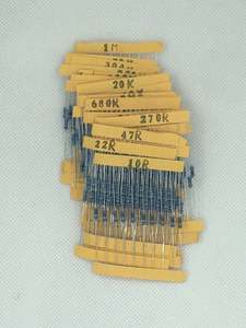 Kit d'assortiment de résistances à film métallique, 10 -<span class=keywords><strong>1M</strong></span> Ohm 1/4W, 300 pièces, 30 sortes, 10 pièces, livraison gratuite, 1 paquet, 1% - Product Image 3