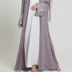 Abaya Musulmana per Donne, Lussuosa Abaya di Dubai per Ramadan ed Eid, Vestito Lungo con Maniche a Pipistrello, Caftano Islamico per la <span class=keywords><strong>Preghiera</strong></span> - Product Image 2