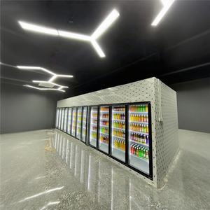 Puerta de cristal de cuarto frío con pantalla de supermercado personalizada con marco de puerta refrigerada para <span class=keywords><strong>andador</strong></span> en congelador enfriador - Product Image 2