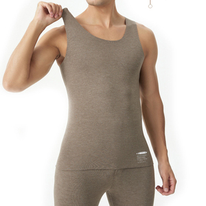 YIYI, ropa interior cálida sin mangas con cuello redondo de alta calidad para invierno, medias suaves y elásticas para hombre, ropa interior térmica para hombre, Base - Product Image 5