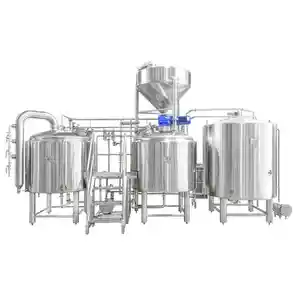 Equipo de cervecería 10bbl sistema de elaboración de cerveza 2 3 recipientes fermentador de cervecería sistema de enfriamiento de glicol CIPS limpieza completa l sistema