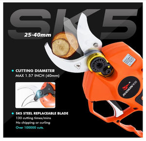 40mm (1.6 Inch) Cutting Diameter Professional Pruning <strong>Shears</strong> Electric Pruner Branch Cutter,Brushless 25V Cordless Pruning <strong>Shears</strong> - Product Image 3