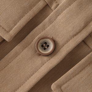 Abiti da donna Streetwear personalizzati <span class=keywords><strong>senza</strong></span> <span class=keywords><strong>maniche</strong></span> tinta unita plissettata Maxi <span class=keywords><strong>camicia</strong></span> abbottonata da donna Utility abito Cargo 2024 - Product Image 6