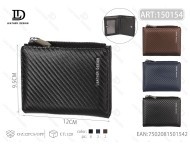 Borsa a tracolla da uomo con cerniera a due pieghe, 7 pollici, in microfibra e pelle sintetica, per uso quotidiano - Product Image 1