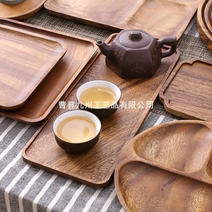 Walnut Wood <b>Trays</b> Solid Wood Serving Platters For Home Kitchen Japanese Style Fruit Plates Dry <b>Tea</b> <b>Tray</b> Residential Use - Product Image 3