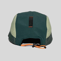 Gorra Deportiva de Secado Rápido con Bloques de Color Personalizados, 100% Poliéster, Visera Plana, Panel Suave, Gorra de Béisbol Atlética con Visera Curva Delgada para Verano