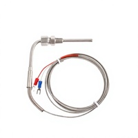Sensor Suhu Oven Festop FES-71 M6 Screw K J 100mm Kabel RTD Thermocouple OEM Dapat Disesuaikan Kontrol Industri 0.1C Stainless
