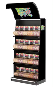 مصنع جيانغسو أرفف سوبر ماركت بيضاوية نصف دائرة نهاية جندول أسود - Product Image 5