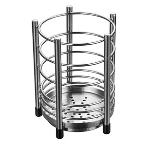 YOUNGTUO Stainless Steel <b>Chopstick</b> <b>Holder</b> Kitchen Storage Organizer Multi Function Cutlery Rack Drainable Desktop Container - Product Image 4