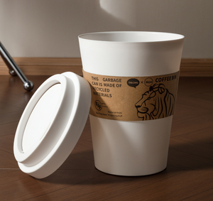2025 Neuankömmling Kleine Plastik Kaffeetasse im amerikanischen Stil Mülleimer Wohnzimmer Badezimmer Küche Mülleimer mit Deckel - Product Image 3