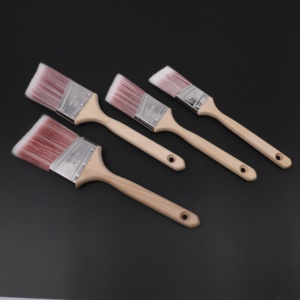 Jeu de pinceaux de peinture en vrac de haute qualité, brosses de peinture acrylique violette avec manche en bois, prix Direct d'usine - Product Image 2