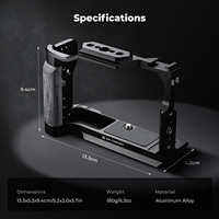 Cage de protection complète pour appareil photo K&F Concept avec base à dégagement rapide Arca-Swiss, cage de protection complète en aluminium léger pour Canon R50V