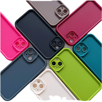 Funda de Teléfono TPU Color Caramelo al por Mayor para iPhone 16 Pro Max, Carcasa Protectora de Lente Engrosada con Sensación de Piel, Funda Móvil a Bajo Precio