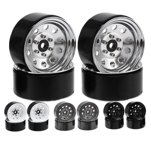 1.9" Beadlock Rims For 1/10 RC Crawler – Metal Alloy, 12mm Hex, Fits Traxxas TRX4, Axial SCX10, Redcat, 4PCS (Red) - View #13